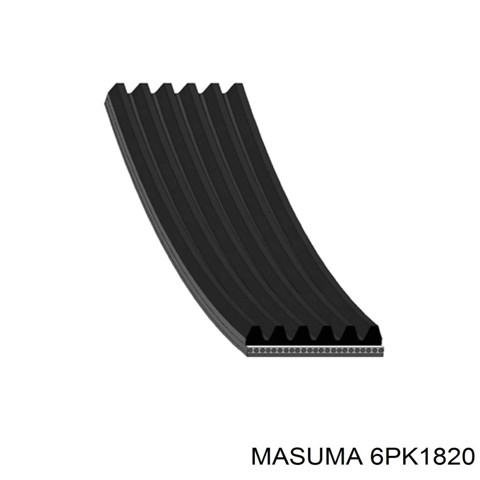 6PK1820 Masuma ремень генератора