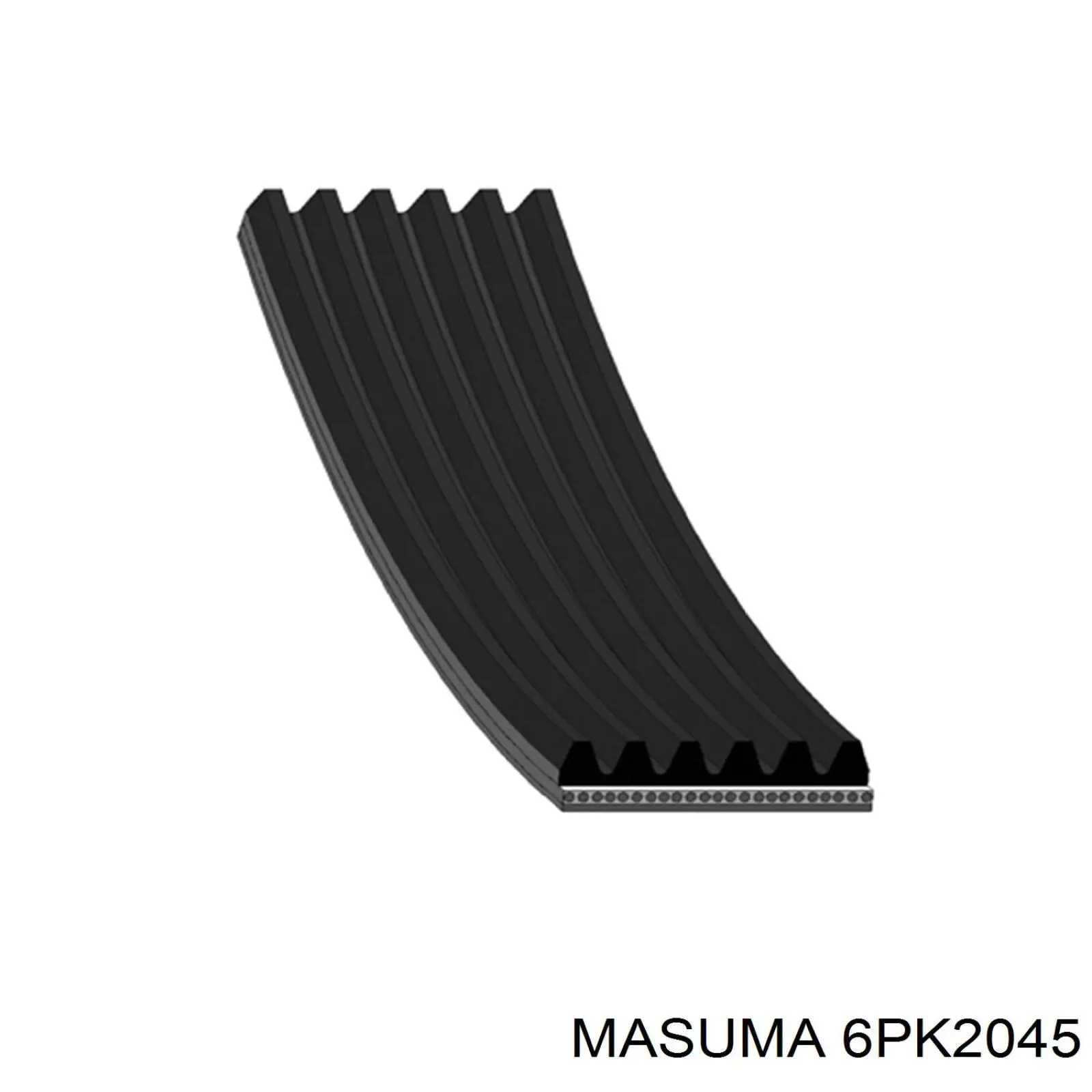 6PK2045 Masuma ремень генератора