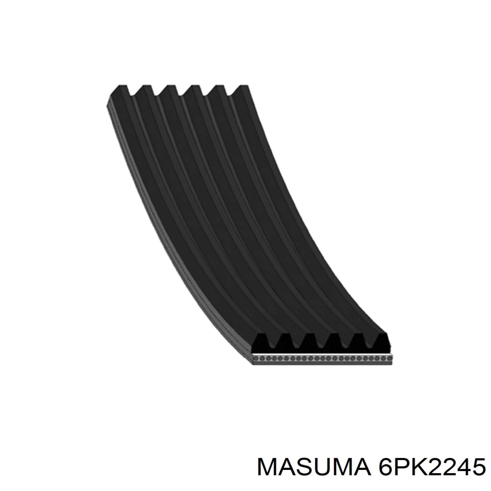 Correa trapezoidal 6PK2245 Masuma