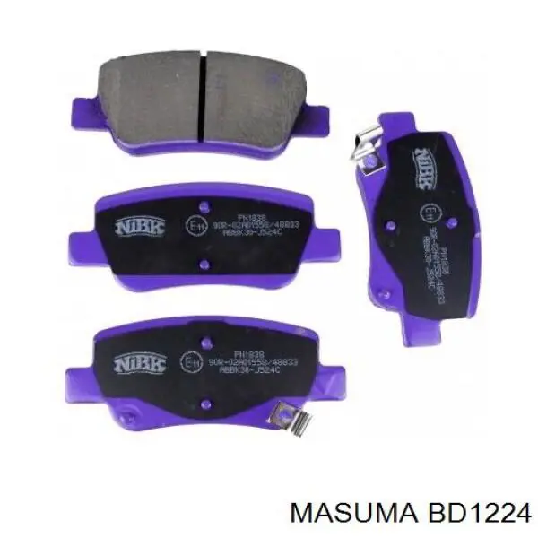 Передние тормозные диски BD1224 Masuma
