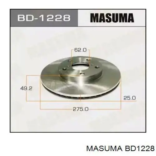 Передние тормозные диски BD1228 Masuma