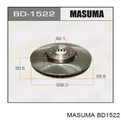 Передние тормозные диски BD1522 Masuma