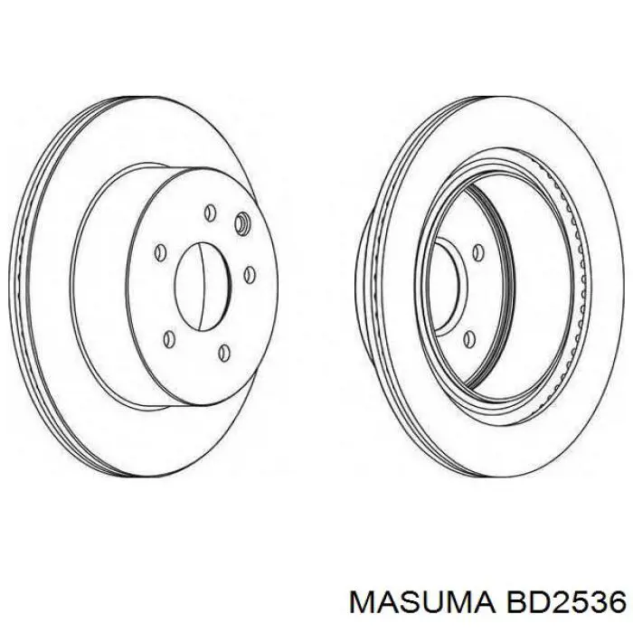 BD2536 Masuma Дисковый тормоз