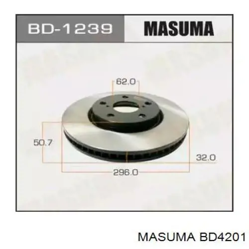BD4201 Masuma диск тормозной передний