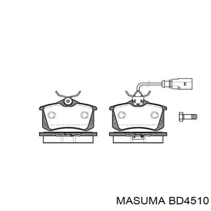 BD4510 Masuma Диск тормозной передний
