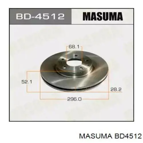 BD4512 Masuma тормозные диски