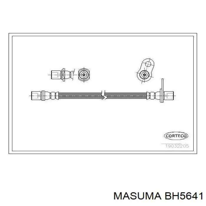 Тормозной шланг Masuma BH5641 цена, от 12.15 USD