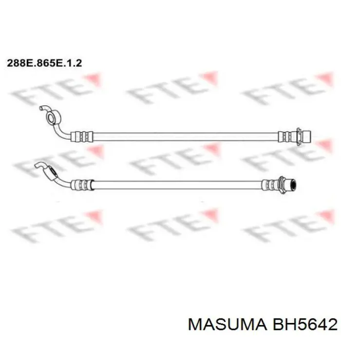 Шланг тормозной передний BH5642 Masuma