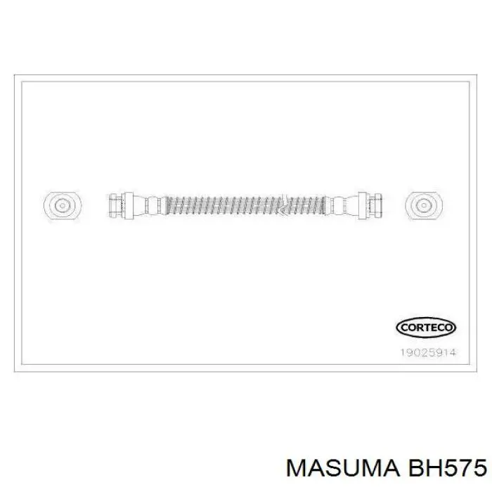 Купить BH575 Masuma Задний тормозной шланг