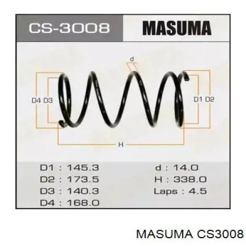 CS3008 Masuma пружина передняя