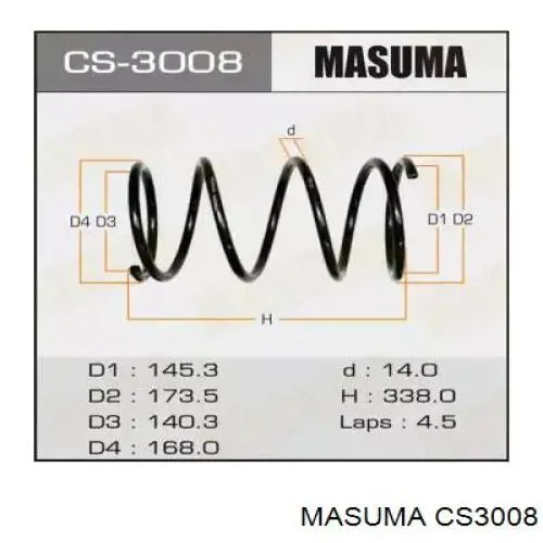 Передняя пружина CS3008 Masuma