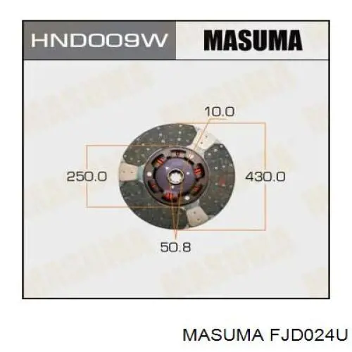 FJD024U Masuma диск сцепления