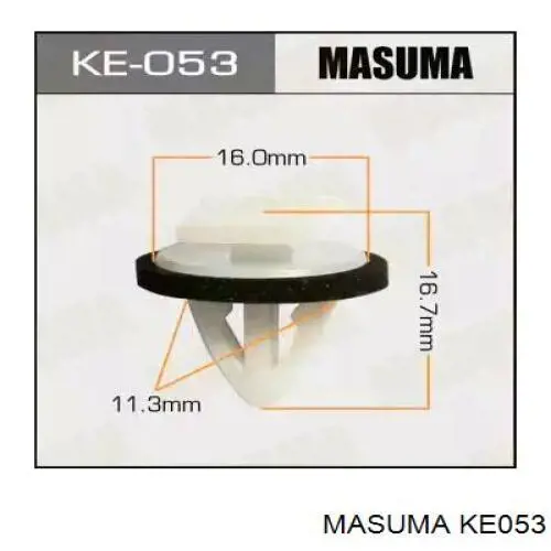 KE053 Masuma braçadeira (cápsula de fixação de moldura da porta)