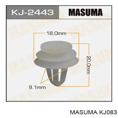 Кронштейн крепления бампера переднего левый Masuma KJ083 цена, от 0.46 USD