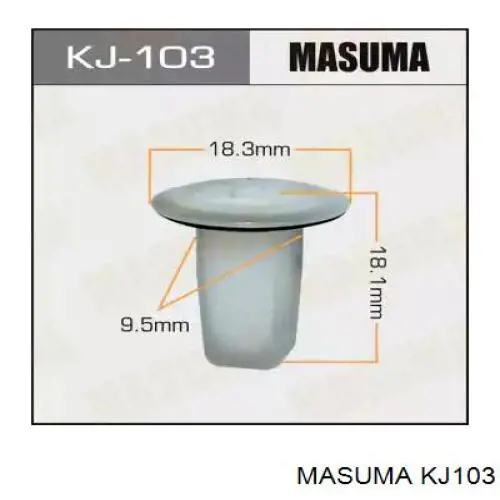 KJ103 Masuma пистон (клип крепления бампера заднего)