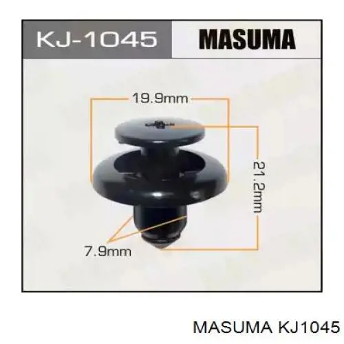 KJ1045 Masuma пистон (клип крепления брызговика)