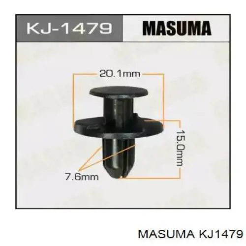 KJ1479 Masuma клипса защиты днища
