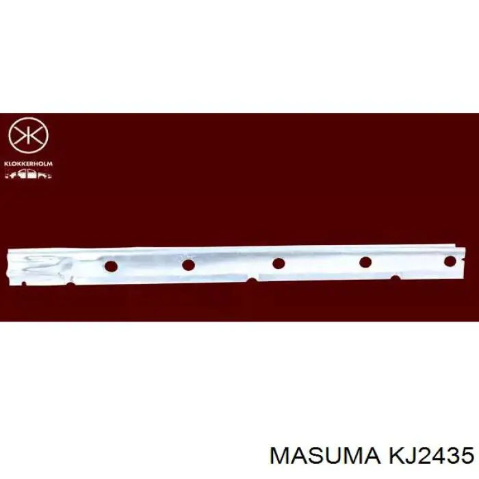 Пистон (клип) крепления бампера переднего Masuma KJ2435