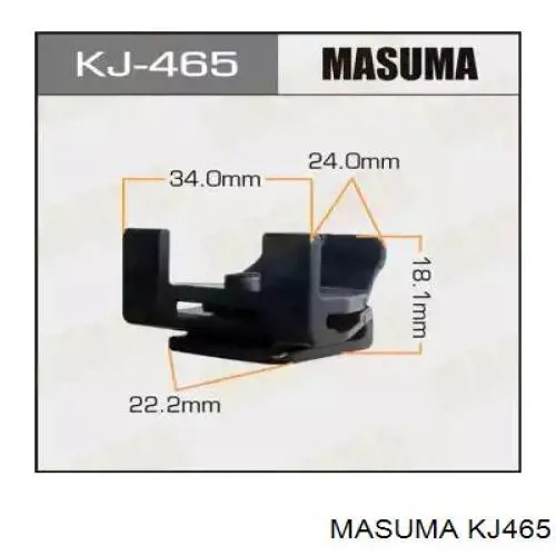 Кронштейн бампера переднего внешний Masuma KJ465