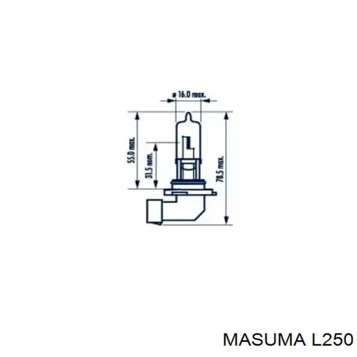 Лампочка ближнего света Masuma L250 цена, от 3.16 USD