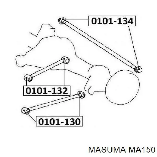 MA150 Masuma Поперечная тяга задней подвески