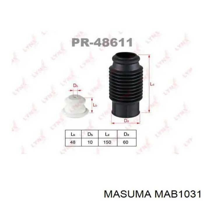 Пыльник заднего амортизатора MAB1031 Masuma