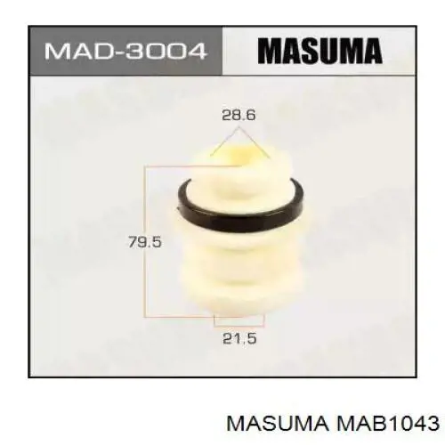 Чехол амортизатора переднего Masuma MAB1043 цена, от 4.23 USD