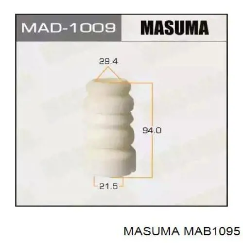 MAB1095 Masuma bota de proteção de amortecedor dianteiro