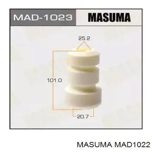Буфер-отбойник амортизатора переднего Masuma MAD1022 цена, от 7.39 USD