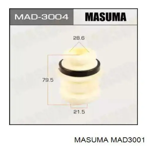 Буфер (отбойник) амортизатора переднего Masuma MAD3001