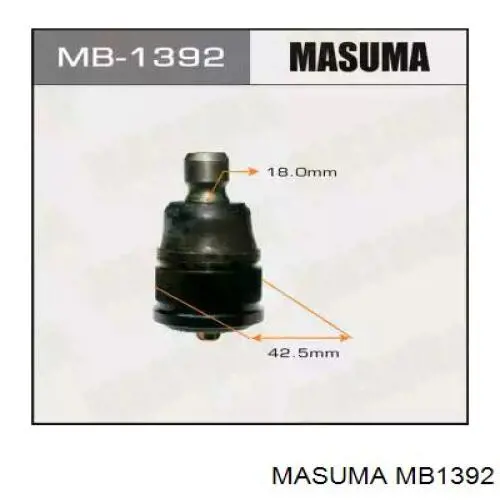 Нижняя шаровая опора MB1392 Masuma