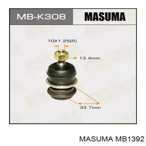 MB1392 Masuma Палец шаровой нижний