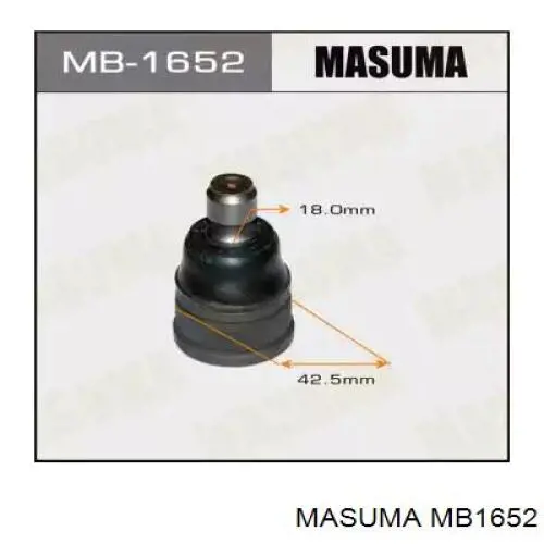 Шаровая опора нижняя Masuma MB1652