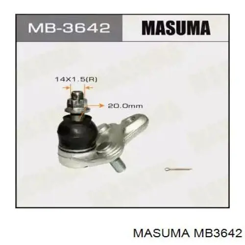 Нижняя шаровая опора MB3642 Masuma