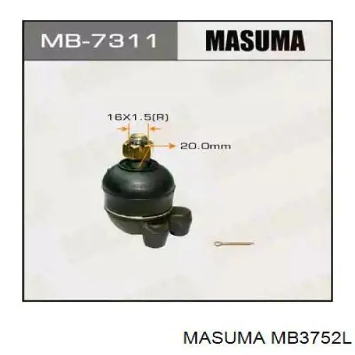 Нижняя левая шаровая опора MB3752L Masuma
