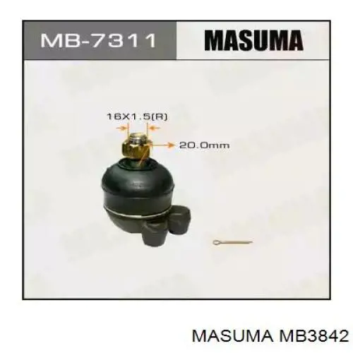 MB3842 Masuma Палец шаровой нижний