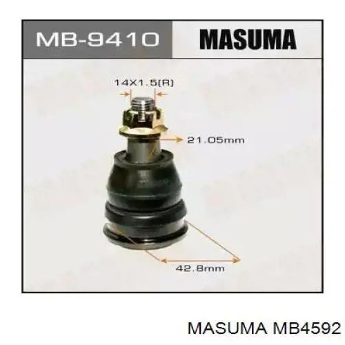 MB4592 Masuma Палец шаровой нижний