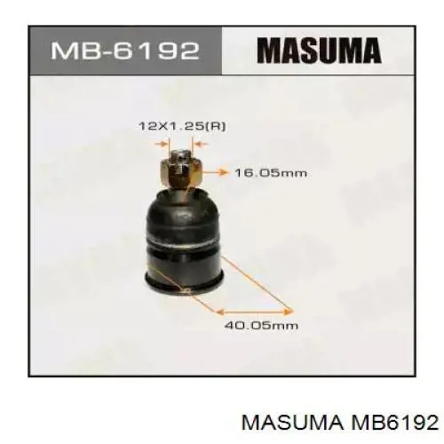 Нижняя шаровая опора MB6192 Masuma