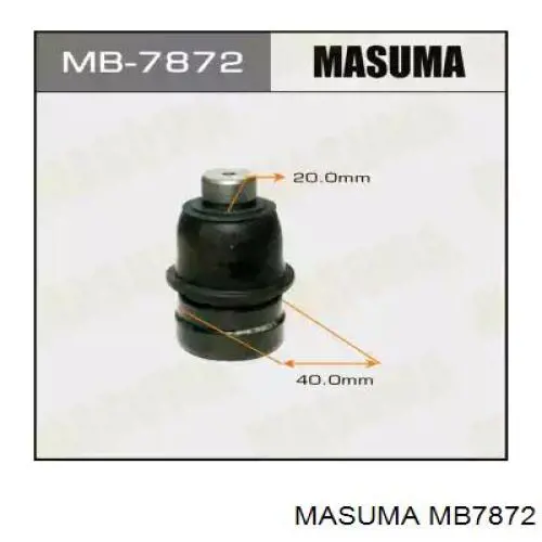 MB7872 Masuma шаровая опора нижняя