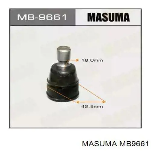 Шаровая опора нижняя Masuma MB9661