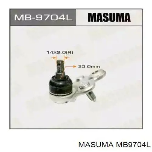 Шаровая опора нижняя Masuma MB9704L