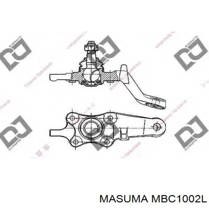 Нижняя левая шаровая опора Masuma MBC1002L цена, от 23.19 USD
