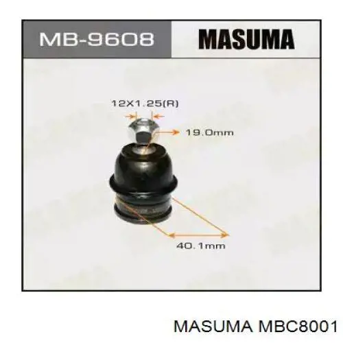 Нижняя шаровая опора MBC8001 Masuma