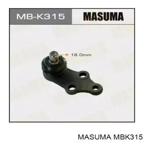 Шаровая опора нижняя Masuma MBK315