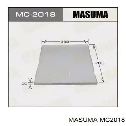 Фильтр салона MC2018 Masuma