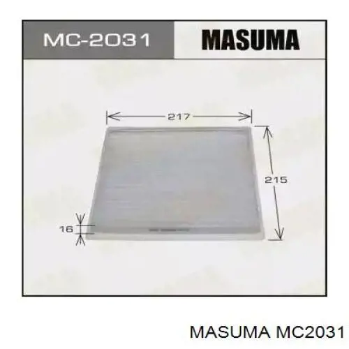 Фильтр салона MC2031 Masuma