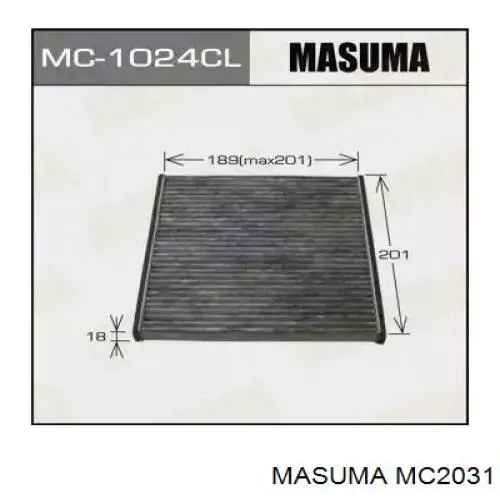 MC2031 Masuma Внутрисалонный фильтр