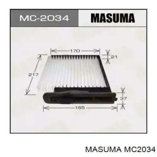 Фильтр салона Masuma MC2034