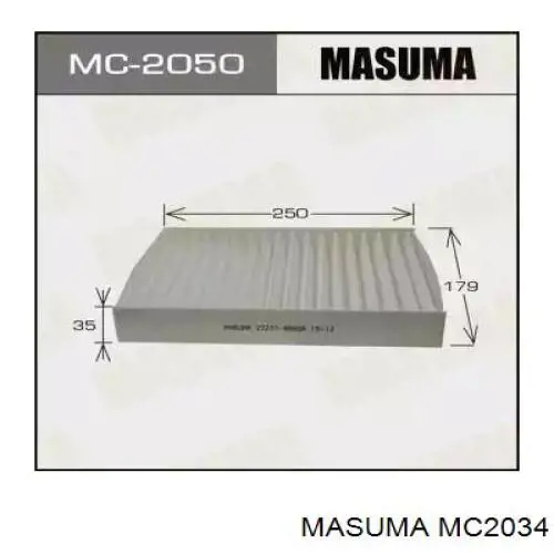 Фильтр салона MC2034 Masuma