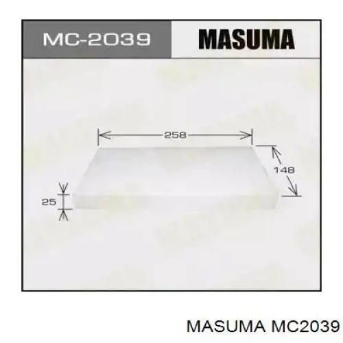 Фильтр салона Masuma MC2039